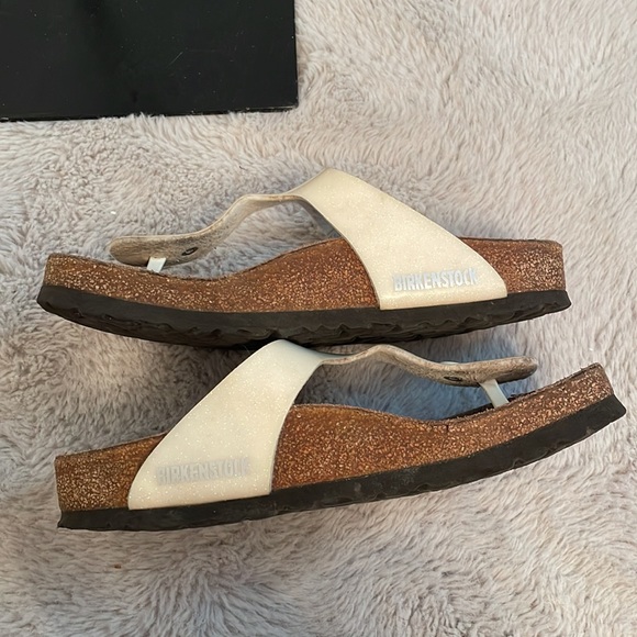 Birkenstock Gizeh off-white glitter size 38 sandal - Picture 4 of 4